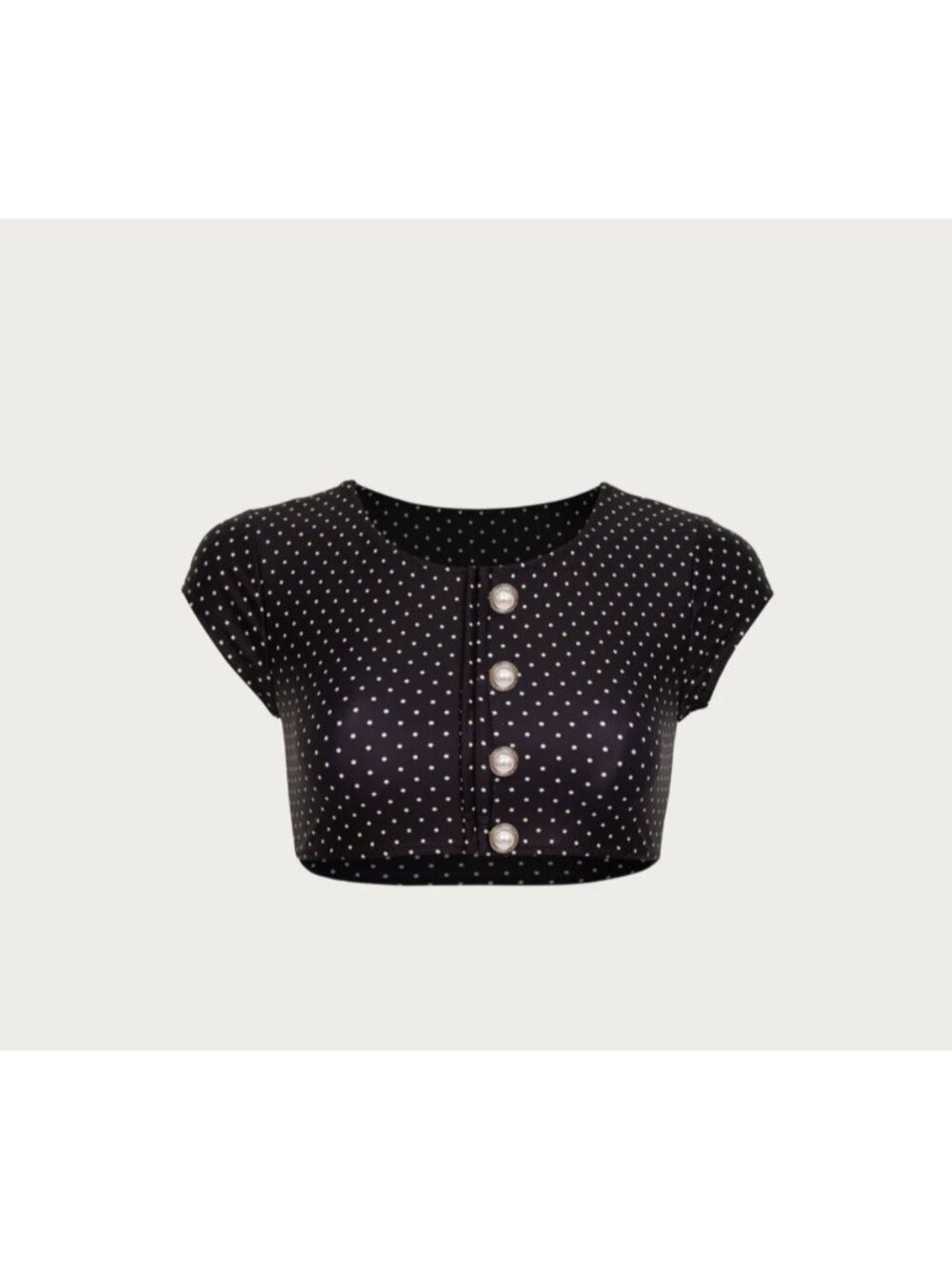 SAME Los Angeles Top  Swim Womens The Grace Polka Dot Size Small